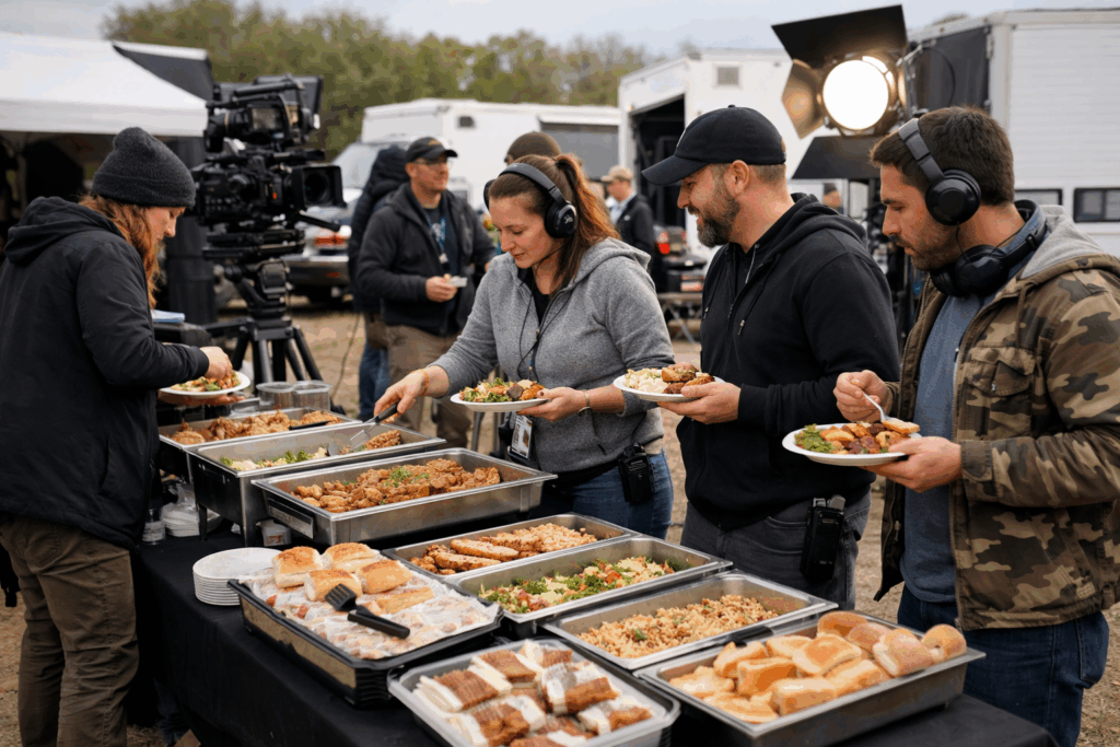 Film Shoot Catering: How to Keep Your Cast & Crew Energized on Multi-Day Productions
